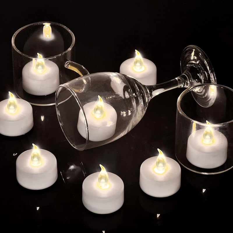 Velas LED sin llama pack 200 blancas cálidas 200h