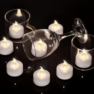 Velas LED sin llama pack 200 blancas cálidas 200h