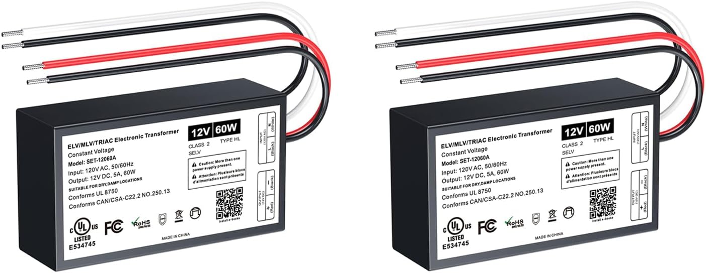Controlador LED 60W 12V para luz LED halógena y