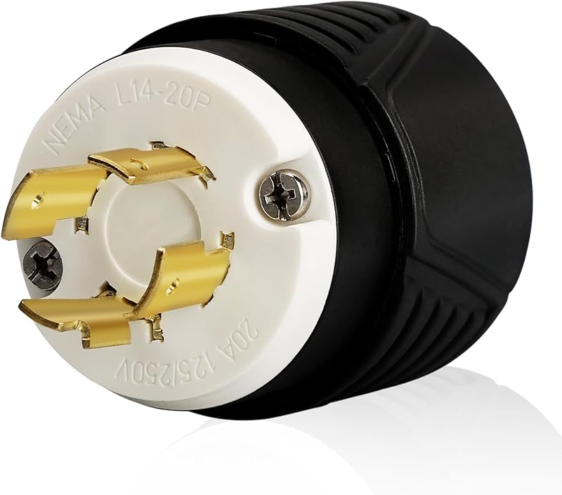 Enchufe NEMA L14-20P 20A 125/250V grado industrial UL