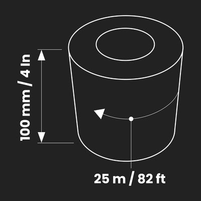 Cinta refuerzo hidroaislamiento 4pulg x82ft tela impermeable