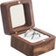 Caja madera anillos boda 2 ranuras vintage