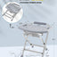 Silla ducha plegable acero inox 400lb gris