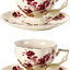 Set 2 Tazas Té Platillos Cerámica 7oz Expreso Apilables