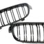 Parrilla riñón frontal ABS BMW Serie 3 12-18 2 Pzas negras