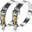 2 Abrazaderas manguera perno T 4" acero inox 304
