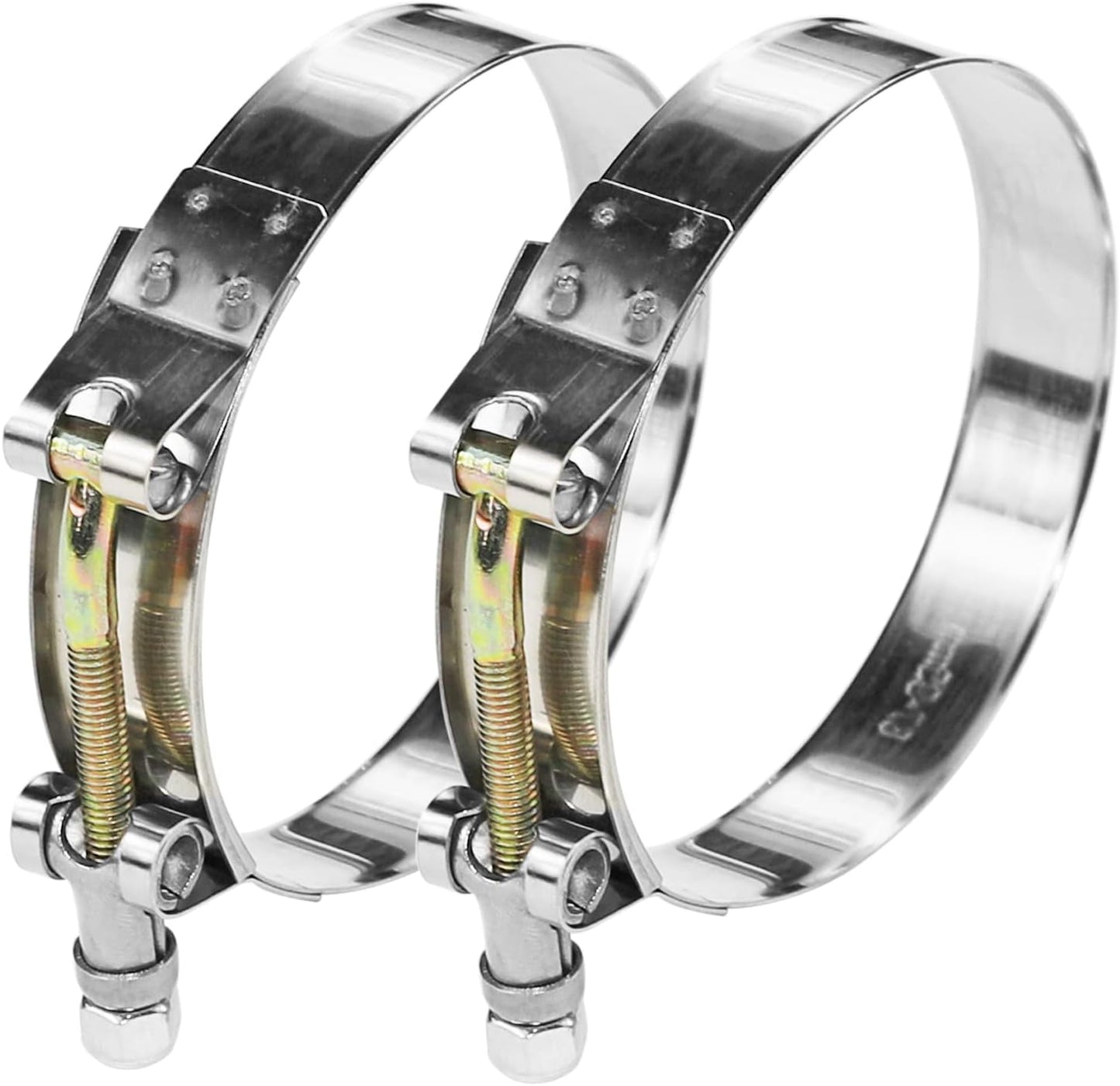 2 Abrazaderas manguera perno T 4" acero inox 304
