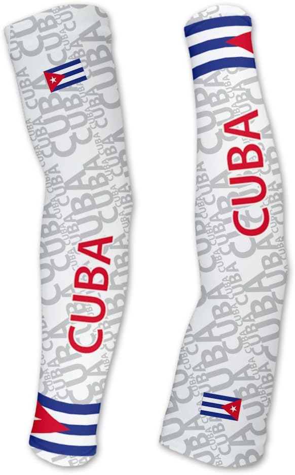 Cuba mangas compresión UV unisex deporte
