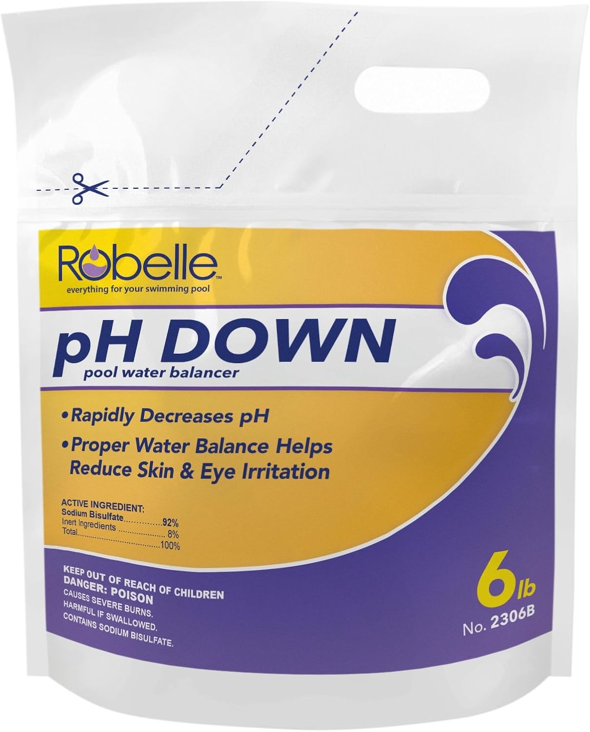 6lb Plumón pH Prémium para Piscinas Fabricado EE.UU.