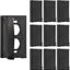 10 Cubiertas salida exterior dúplex negro 4.65x2.87" UL