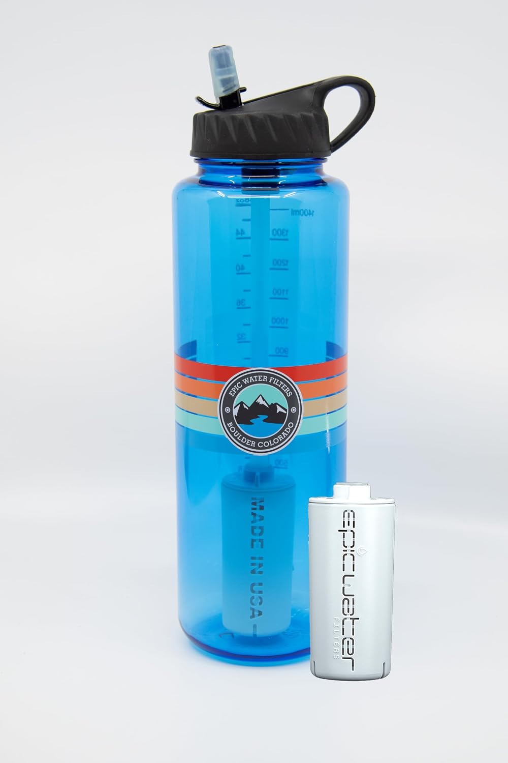 Botella agua filtrada Nalgene sin BPA lavavajillas