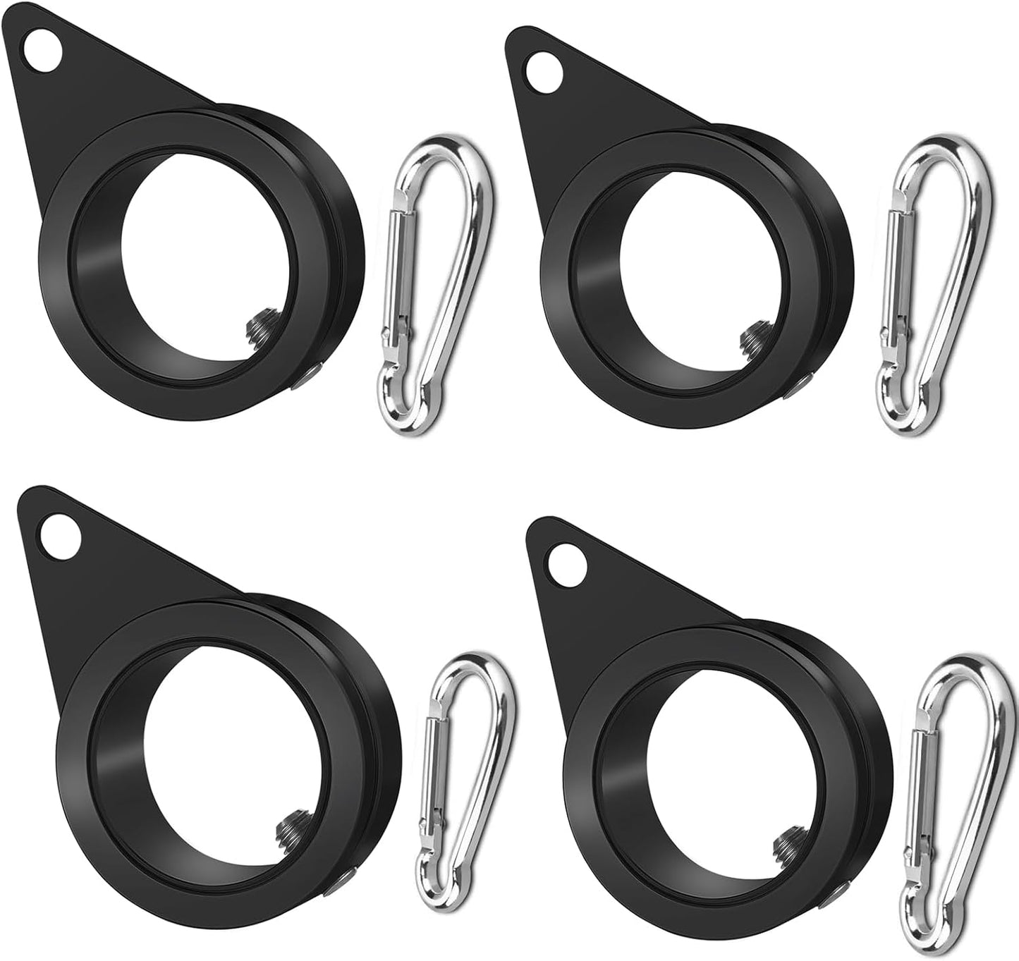 Anillos para asta bandera aluminio giratorios 360°