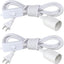 2 Pzas Kit Luz Colgante E26/E27 Cable 12ft Con Interruptor