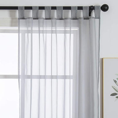 1 Panel Cortina Transparente para Puerta Corrediza