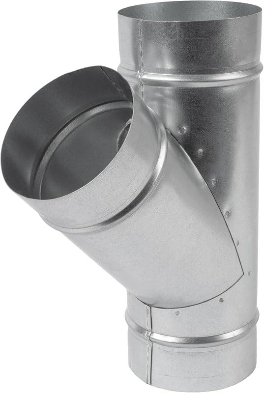 Divisor conducto Wye 45° 4x4x4" acero galvanizado