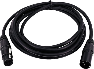 Cable XLR macho a hembra 3 pines 10 pies para micrófono estudio