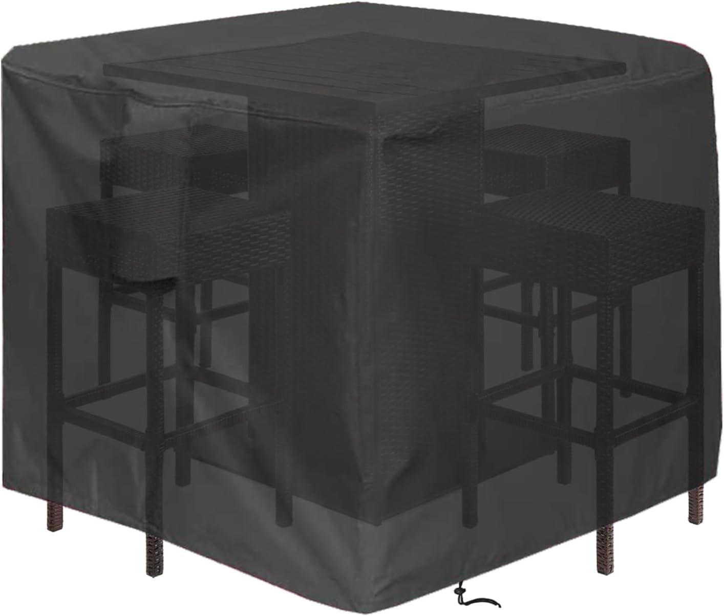 5 Pzas Fundas Mesa y Sillas Cuadradas Impermeables