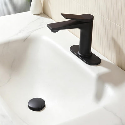 Grifo baño un solo agujero desagüe desplegable