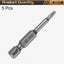 Broca destornillador Torx T10 1/4 pulg 2pulg magnética sin punta