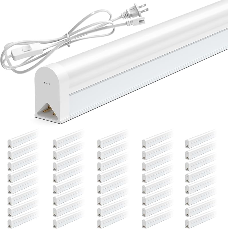 40 Luces LED T5 6500K 1800LM para Garaje Taller