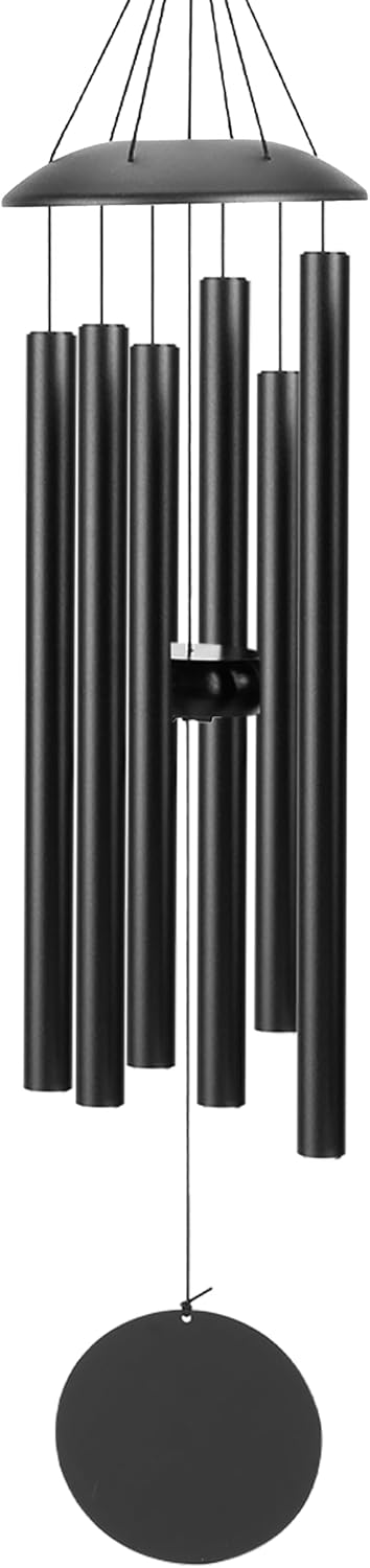 Campanillas viento aluminio 28" color negro sonido clásico