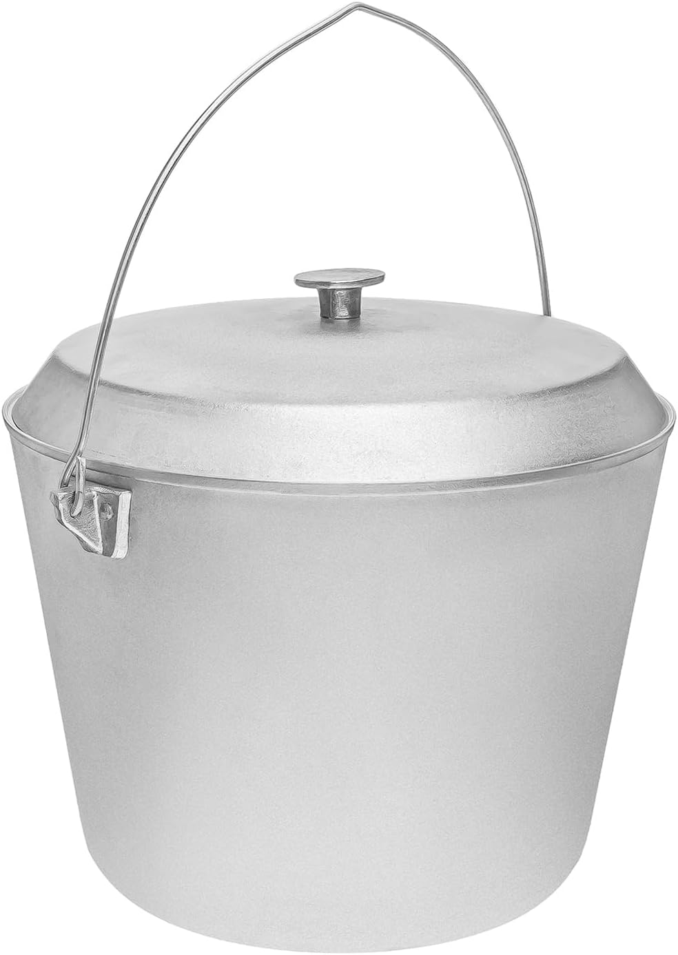 Olla aluminio fundido para fogata camping con tapa