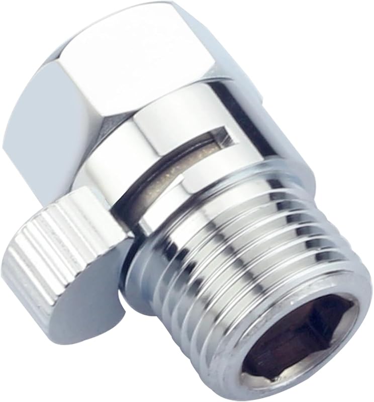 Válvula cierre ducha latón G1/2 control flujo agua cromado