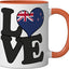 Taza Cerámica con Bandera Nueva Zelanda Roja Blanca