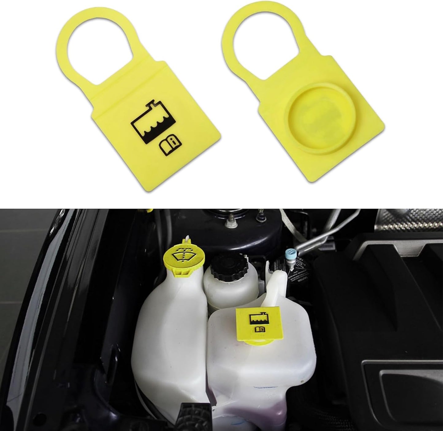 2 Tapas depósito refrigerante motor accesorios coche
