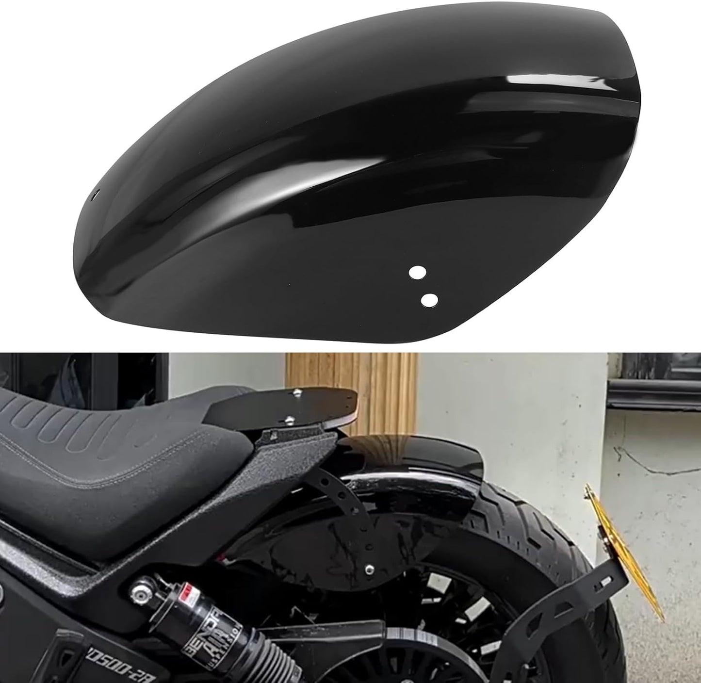 Guardabarros trasero corto 7" Harley Nightster Roadster