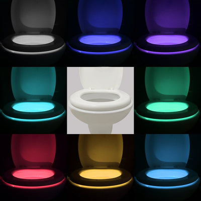 3 Pack Luces LED Noche Sensor Movimiento Inodoro 5 Etapas