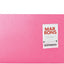 Contenedor fieltro rosa plegable 11x7.1" asas