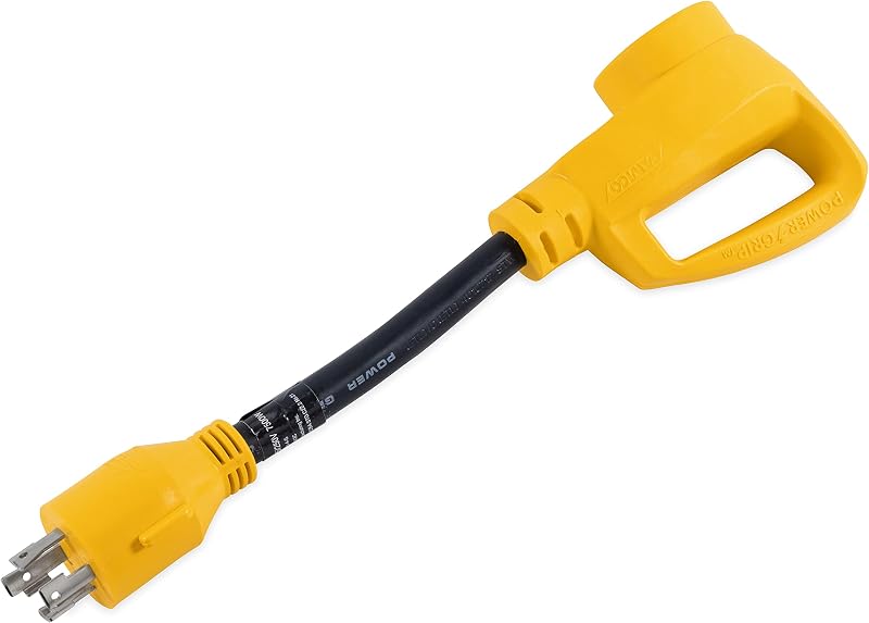 Adaptador PowerGrip macho 12" 30A a hembra 50A 4 clavijas