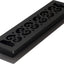 Registro piso voluta 2x14pulg negro texturizado