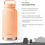 Botella agua acero inox 2 tapas aislada sin BPA para viajes