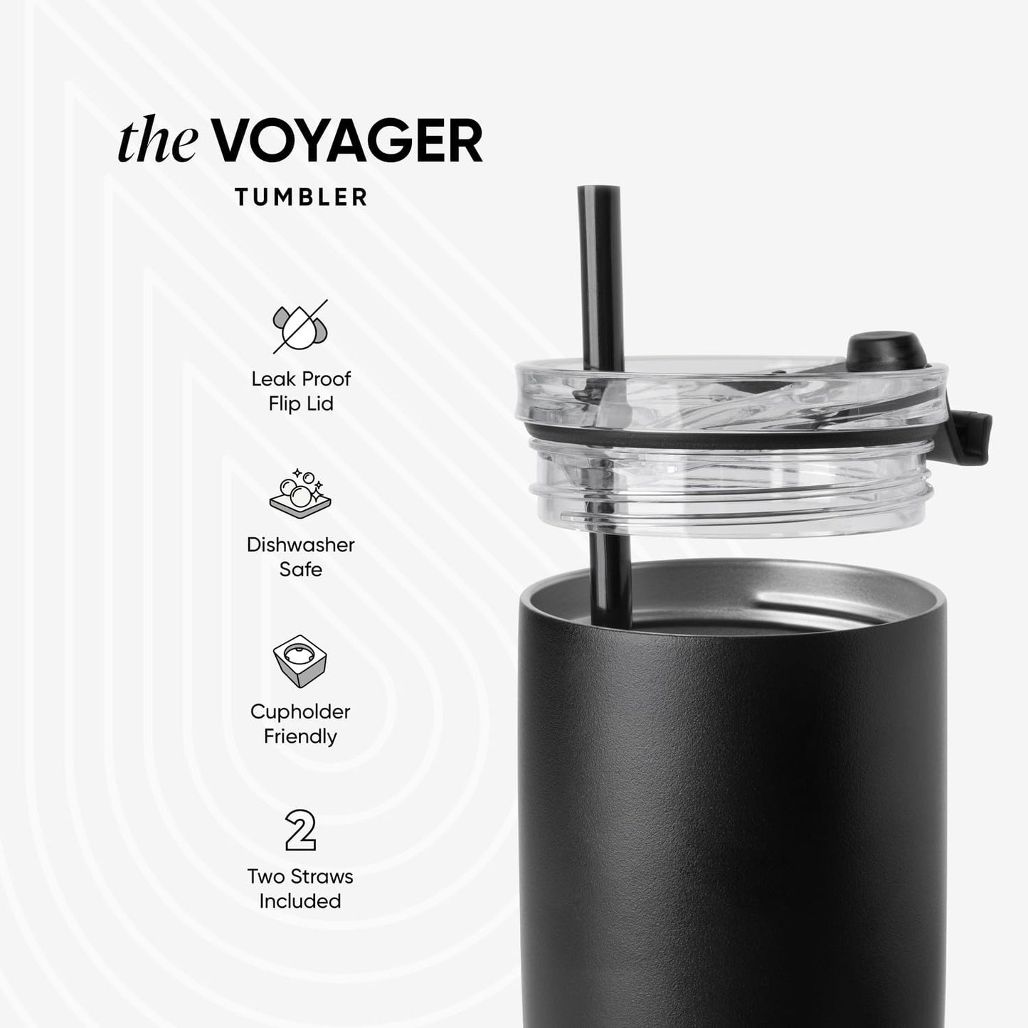 Vaso térmico acero inox 16oz con tapa transparente duna azul