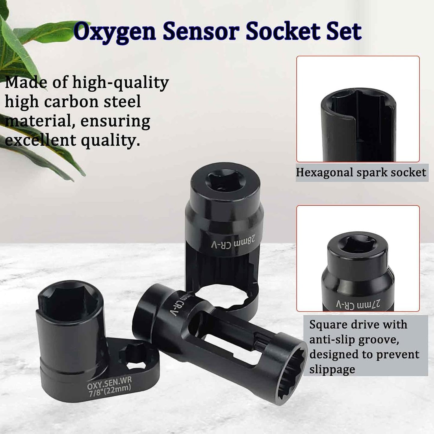 Set 10 Pzas Llaves Vaso Sensor O2 Universal