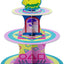 Soporte cupcakes 3 niveles temática juegos de papel para fiestas