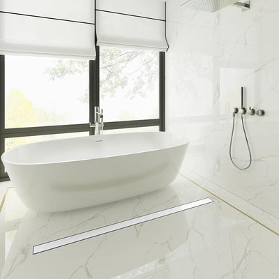 Drenaje ducha 60" acero inox SUS304 níquel cepillado