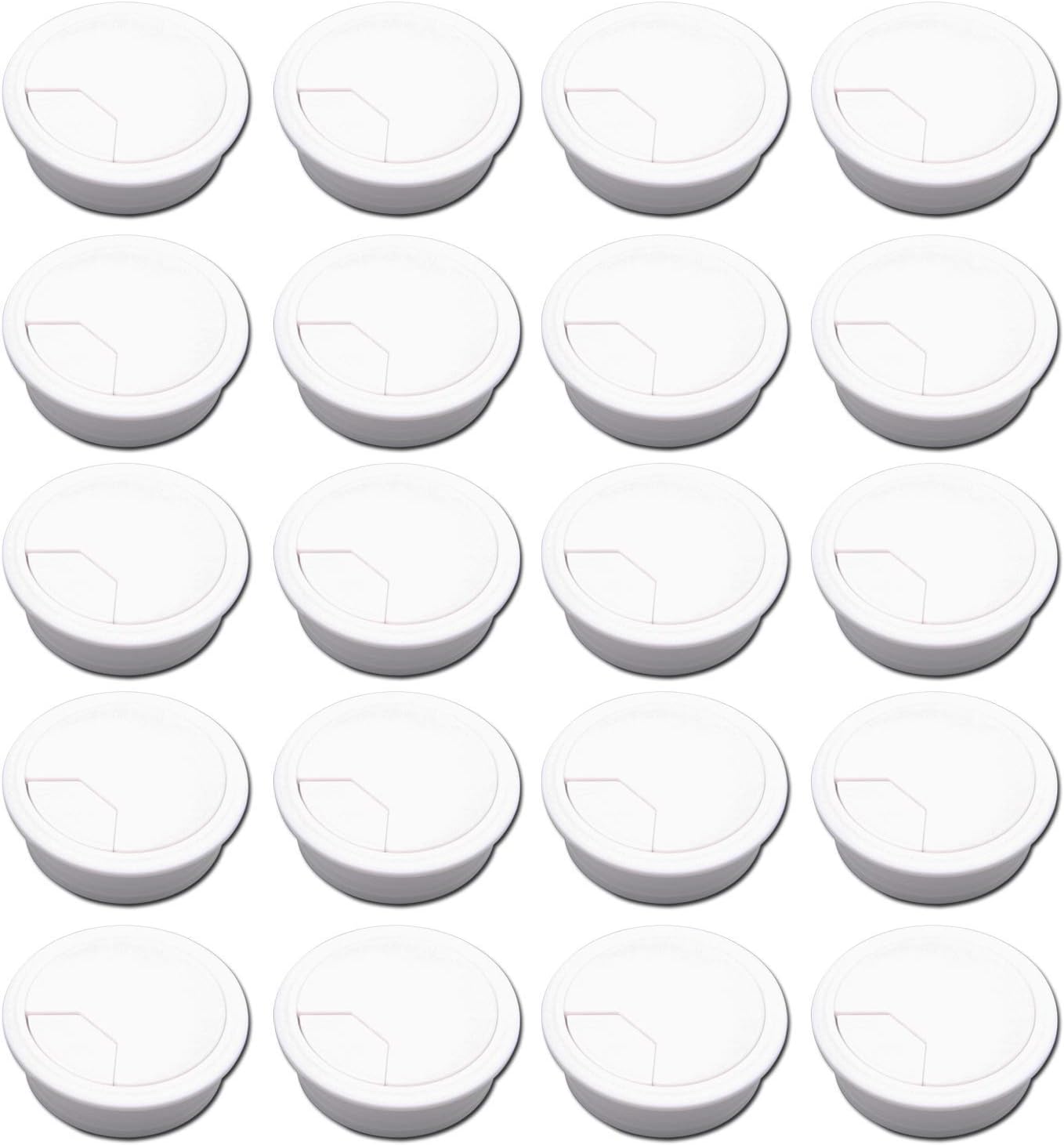 Ojal escritorio plástico 2-3/4 pulg color blanco pack 20