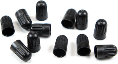 30 Tapas Válvula Neumático Plástico Negro TR20008