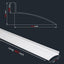 Protector goteo puerta exterior aluminio anodizado 43.3"