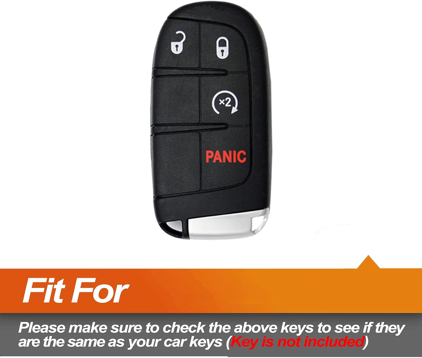 Funda llavero silicona comp Dodge Jeep Chrysler Fiat