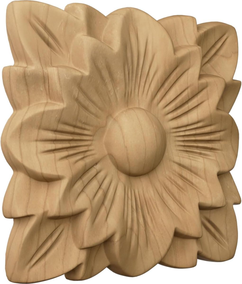 Roseta cuadrada Springtime 3.5x3.5x0.5p arce