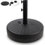 Soporte paraguas acero 20" capacidad 50lb negro