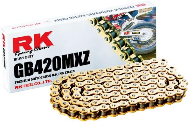 Cadena oro 84 eslabones resistente para MX/SX carreras