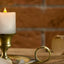 Set velas LED parpadeantes 3x3" cera real 600h temporizador