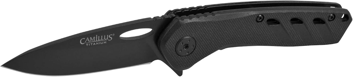 Cuchillo plegable EDC caza 6.75pulg mango G10