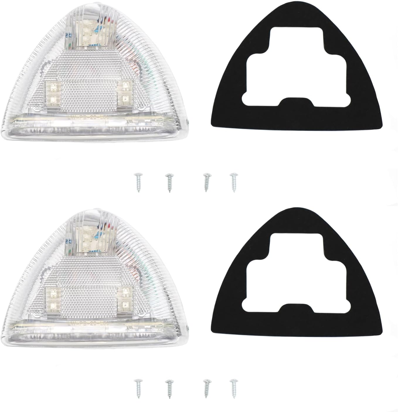 2 Pzas Señal Giro Ámbar Triangular 31 LED para Peterbilt