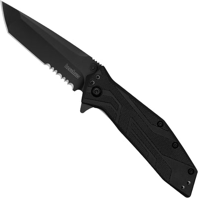 Cuchillo bolsillo EDC acero inox 3pulg dentada 4 posiciones